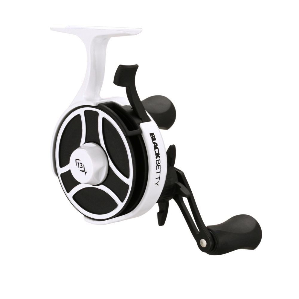 Котушка зимова мультиплікаторна 13 FISHING Black Betty FreeFall Ghost 2.5 LH, BBFFGW2.5-LH
