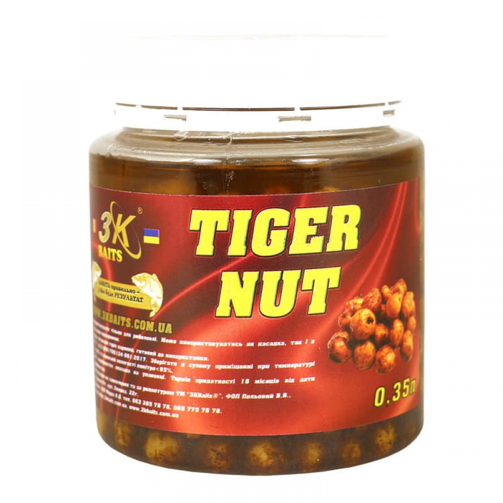 Тигровий горіх 3KBaits (натуральний) банка 350мл