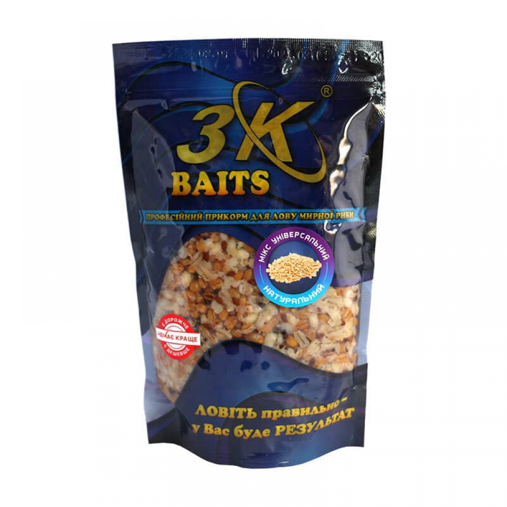 Зерновий МІКС 3KBaits Універсальний (натуральний) 500 г
