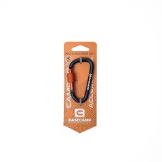 Карабін алюмінієвий сервісний  BASECAMP Delta 8 Screw (Black), BCP 61115 