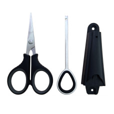 Ножиці Black Salamandra з екстрактором у чохлі 