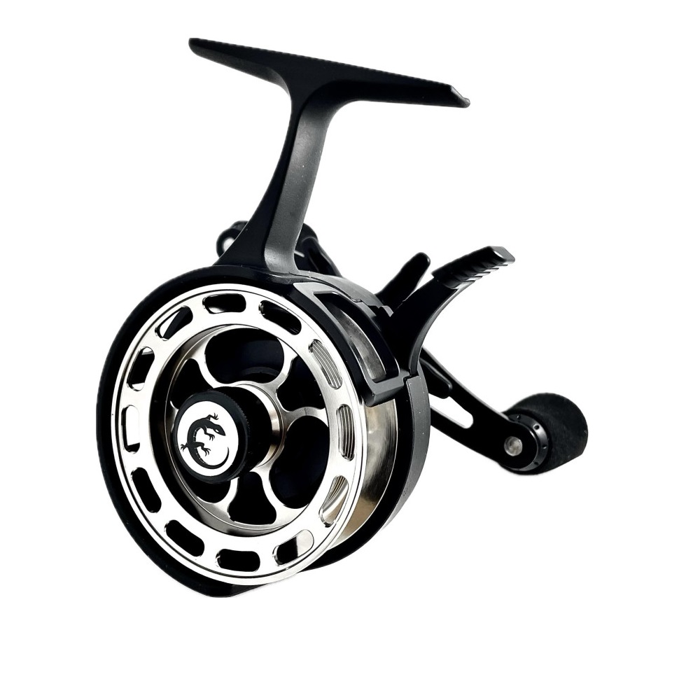 Котушка зимова мультиплікаторна Black Salamandra Ice Siver, Left Hand, 3,2: 1, 3+1