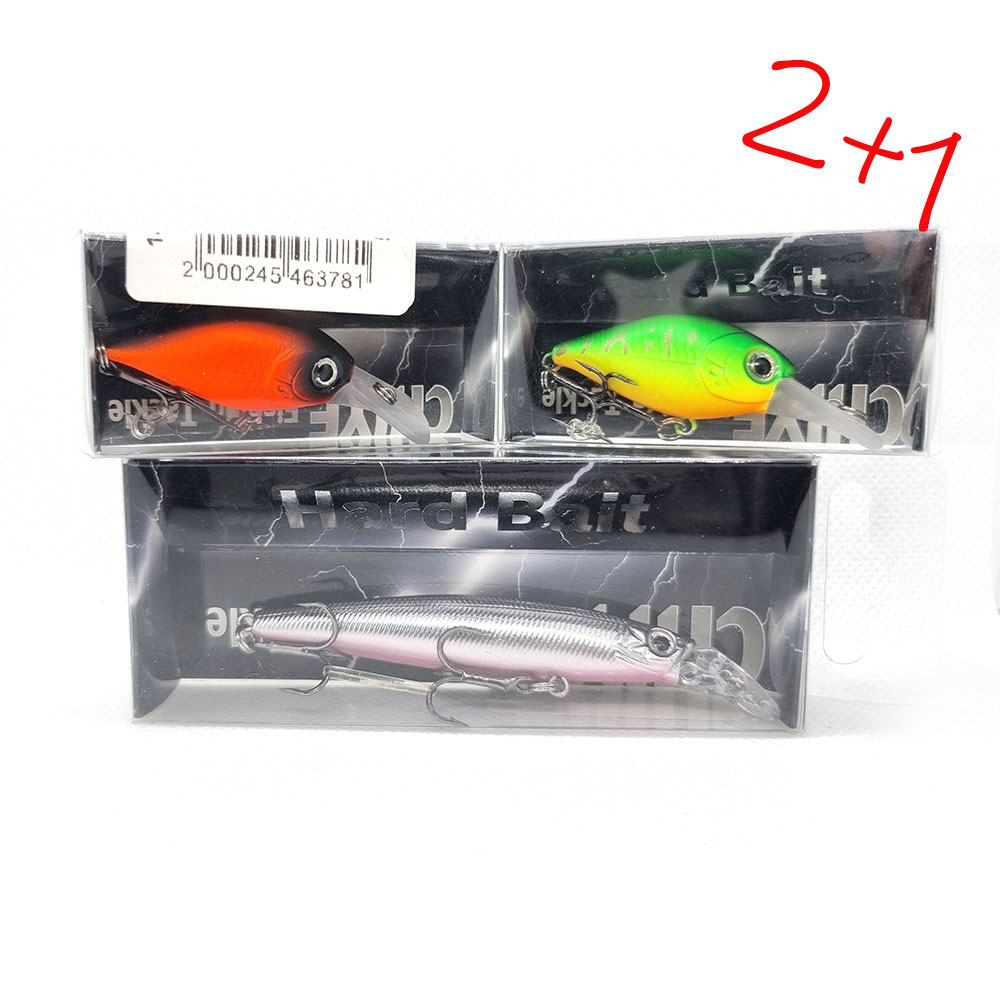 Акційний Набір "2 плюс 1" №2 воблери Chiye Hard Lure Factory