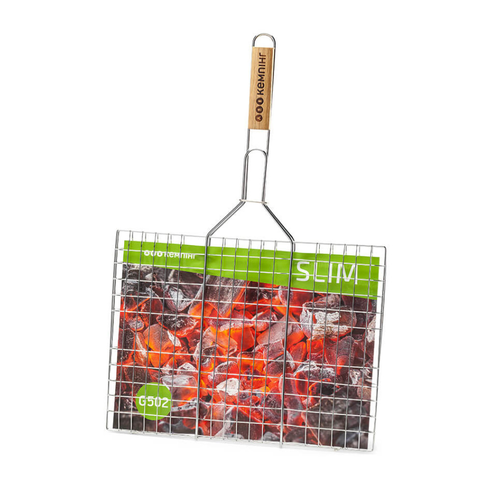 Подвійна решітка для гриля Кемпінг Slim G502