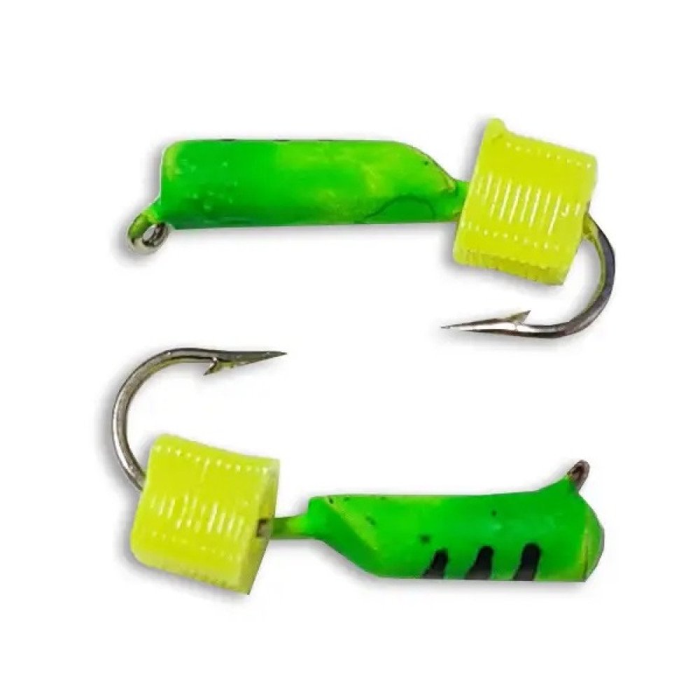 Мормишка Condor кубик зелена з чорним cub_01