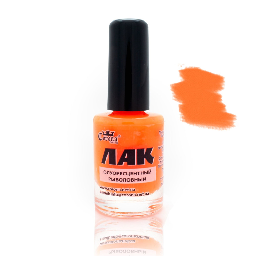 Лак флюоросцентний помаранчевий Корона