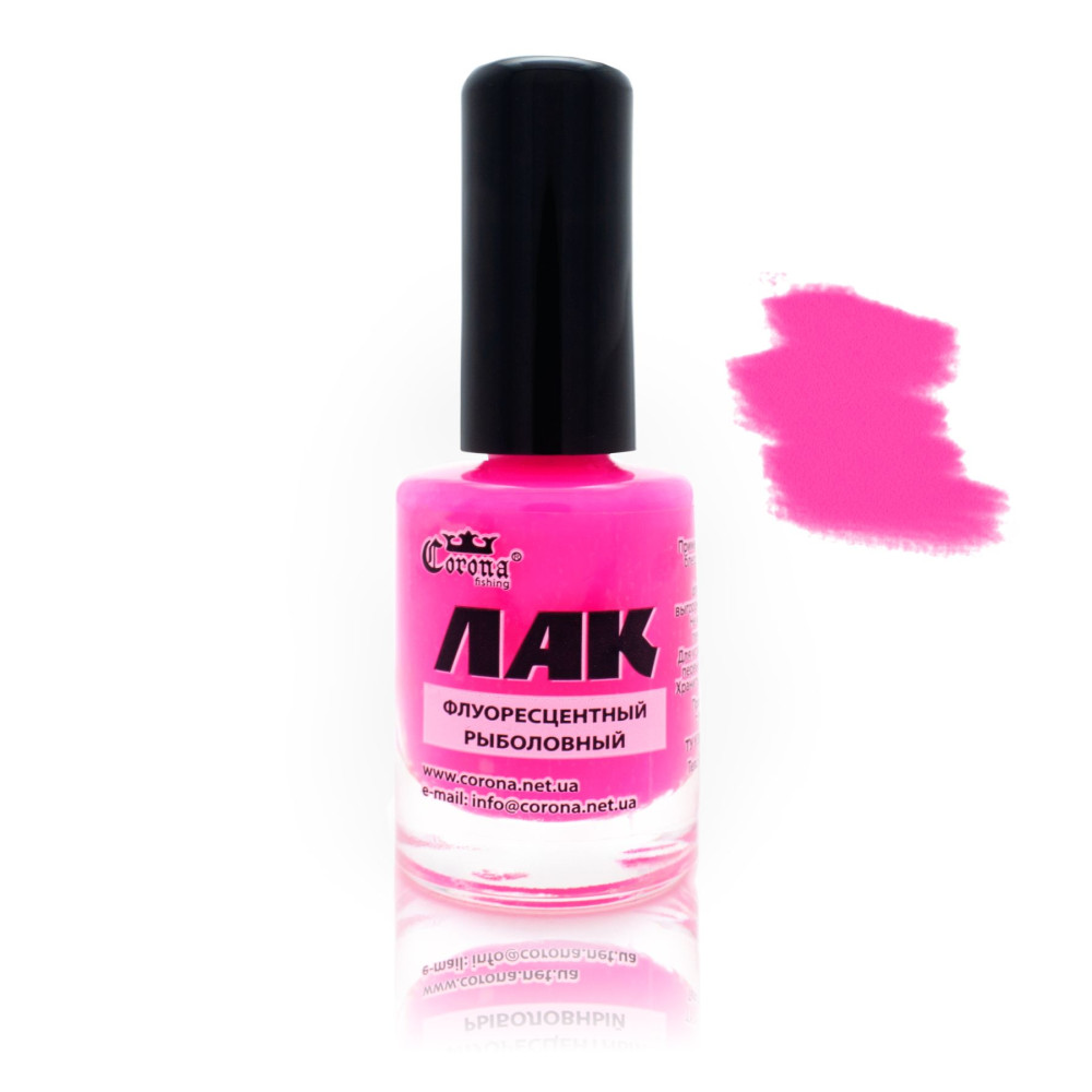 Лак флюоросцентний рожевий Корона