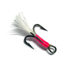 Трійник-підвіска рожевий з білою мушкою №12 76198 Corsair