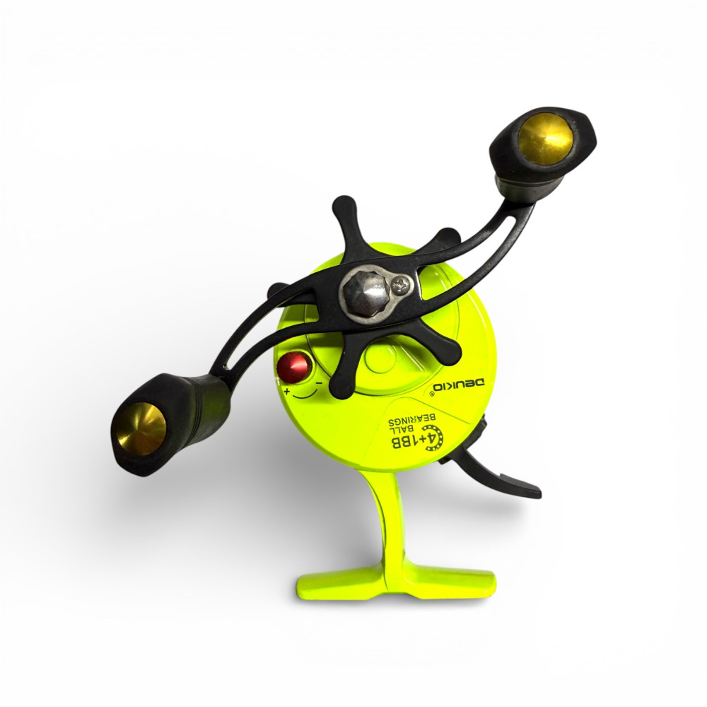 Котушка зимова мультиплікаторна Corsair DEUKIO Ice Fishing зелена