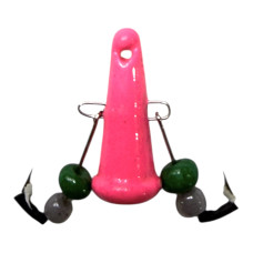 Блешня зимова Corsair Яйця фарбована (рожева) велика 9,5гр 25мм