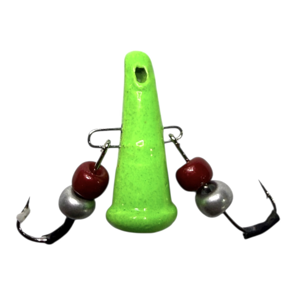 Блешня зимова Corsair Яйця фарбована (зелена) маленька 4,8гр 20мм