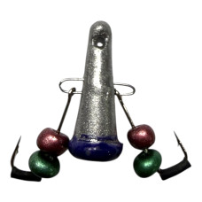 Блешня зимова Corsair Яйця фарбована (срібло,синій) маленька 4,8гр 20мм