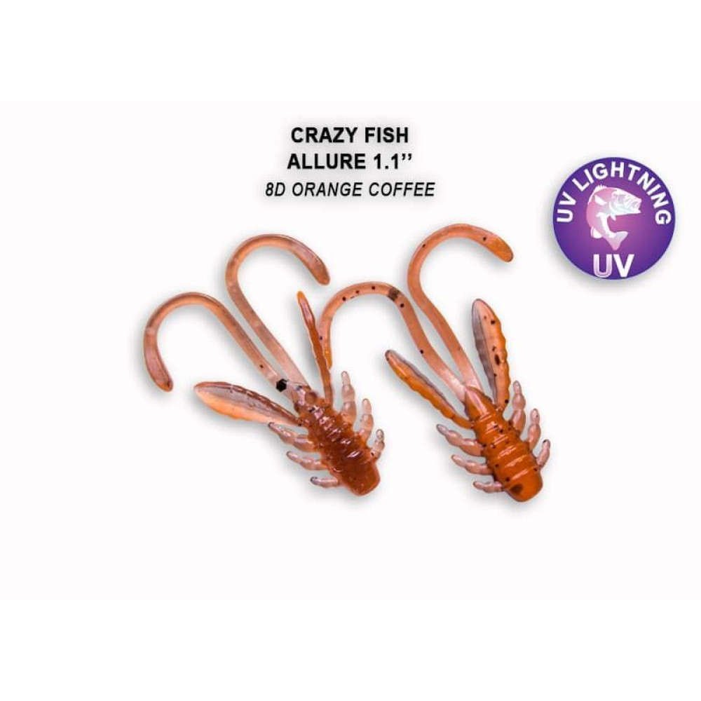 Силіконова приманка Crazy Fish Allure 1.1" 46-27-8d-6 кальмар