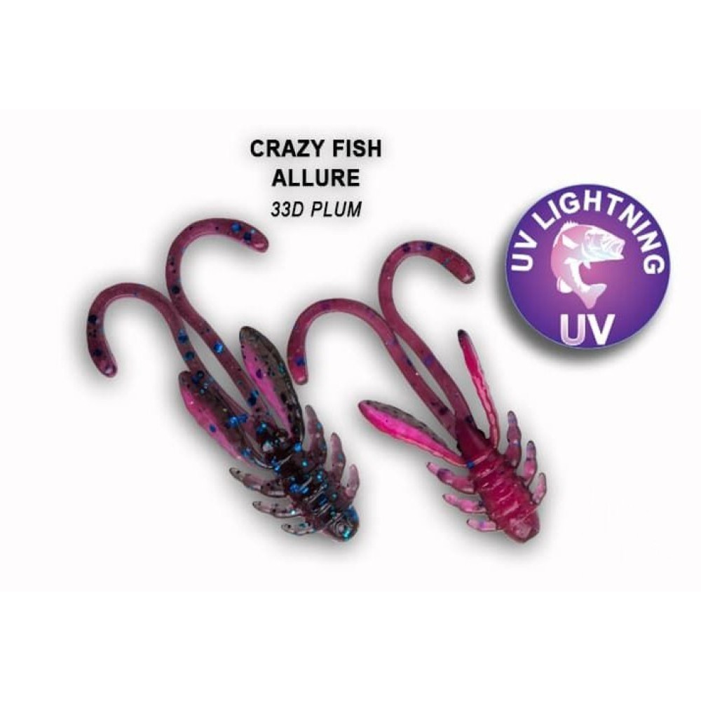 Силіконова приманка Crazy Fish Allure 1.6" 23-40-33d-6 кальмар