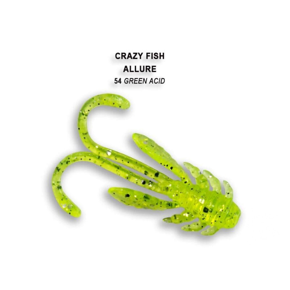 Силіконова приманка Crazy Fish Allure 1.6" 23-40-54-6 кальмар