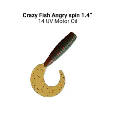 Силіконова приманка Crazy Fish Angry spin 1.4" 78-35-14-6 кальмар
