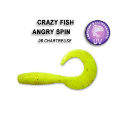 Силіконова приманка Crazy Fish Angry spin 3" 82-75-6-6 кальмар