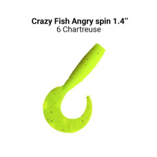 Силіконова приманка Crazy Fish Angry spin 1.4" 78-35-6-6 кальмар