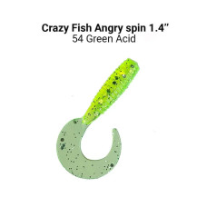 Силіконова приманка Crazy Fish Angry spin 1.4" 78-35-54-6 кальмар