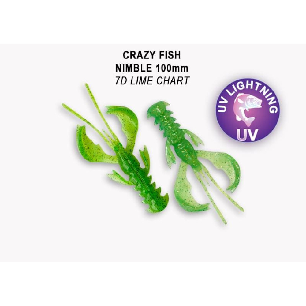 Силіконова приманка Crazy Fish Nimble 4" 43-100-7d-6-V кальмар