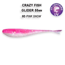 Силіконова приманка плаваюча Crazy Fish Glider 2.2" 35-55-9d-6-F кальмар