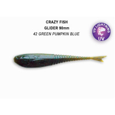 Силіконова приманка плаваюча Crazy Fish Glider 3.5" 36-90-42-6-F кальмар