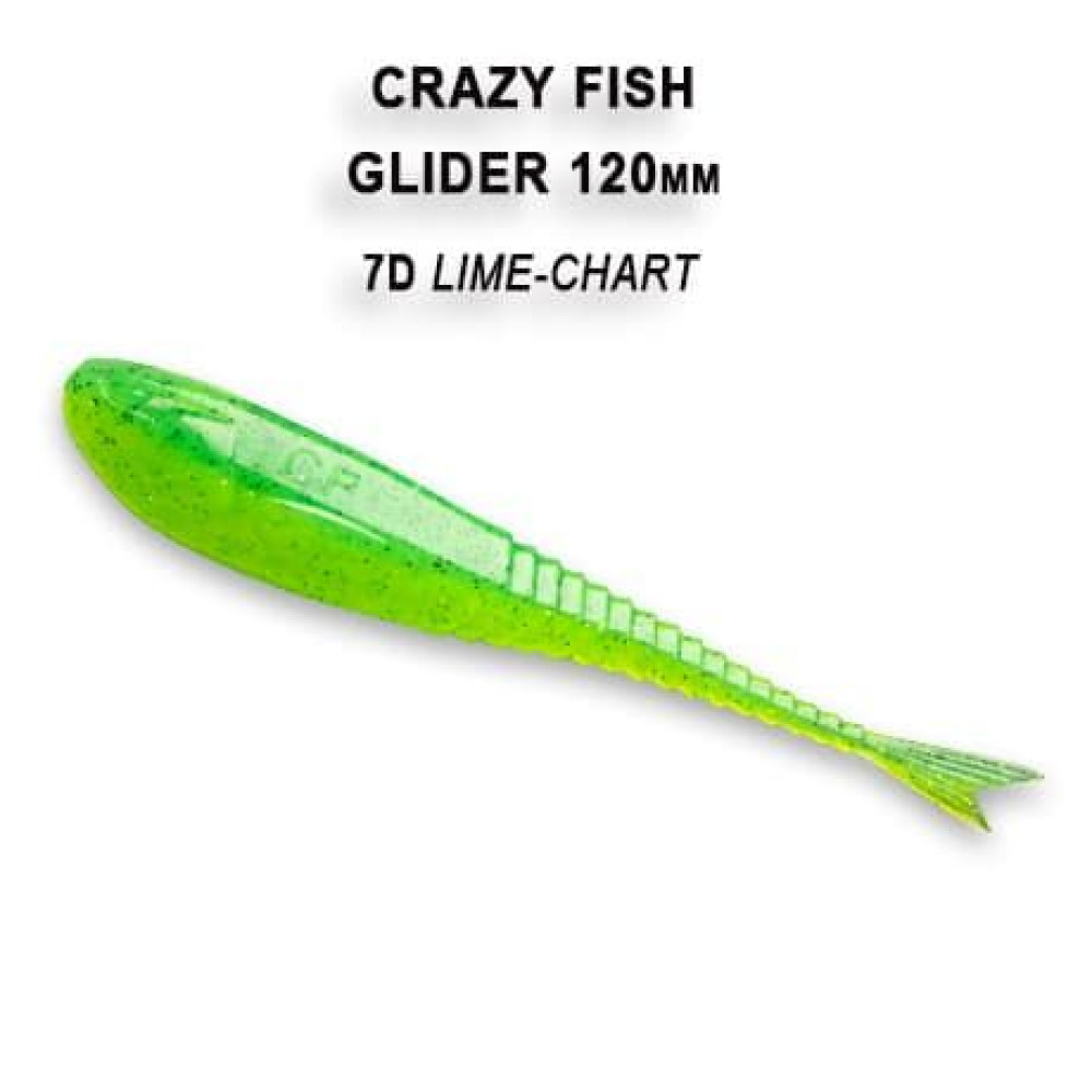 Силіконова приманка плаваюча Crazy Fish Glider 5" 37-120-7d-6-F кальмар