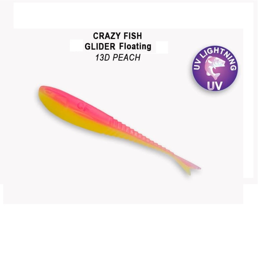 Силіконова приманка плаваюча Crazy Fish Glider 5" 37-120-13d-6-F кальмар