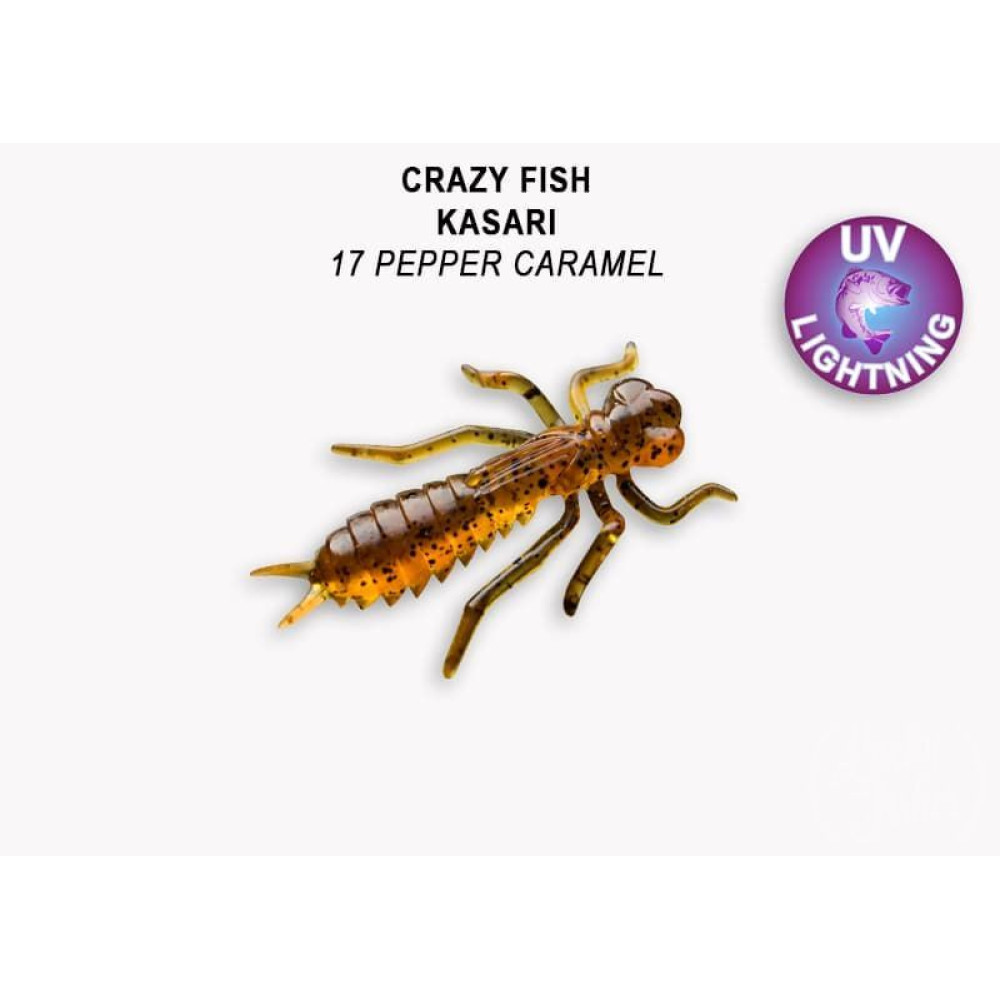 Силіконова приманка плаваюча Crazy Fish Kasari 1.6" 51-40-17-7-F креветка+кальмар