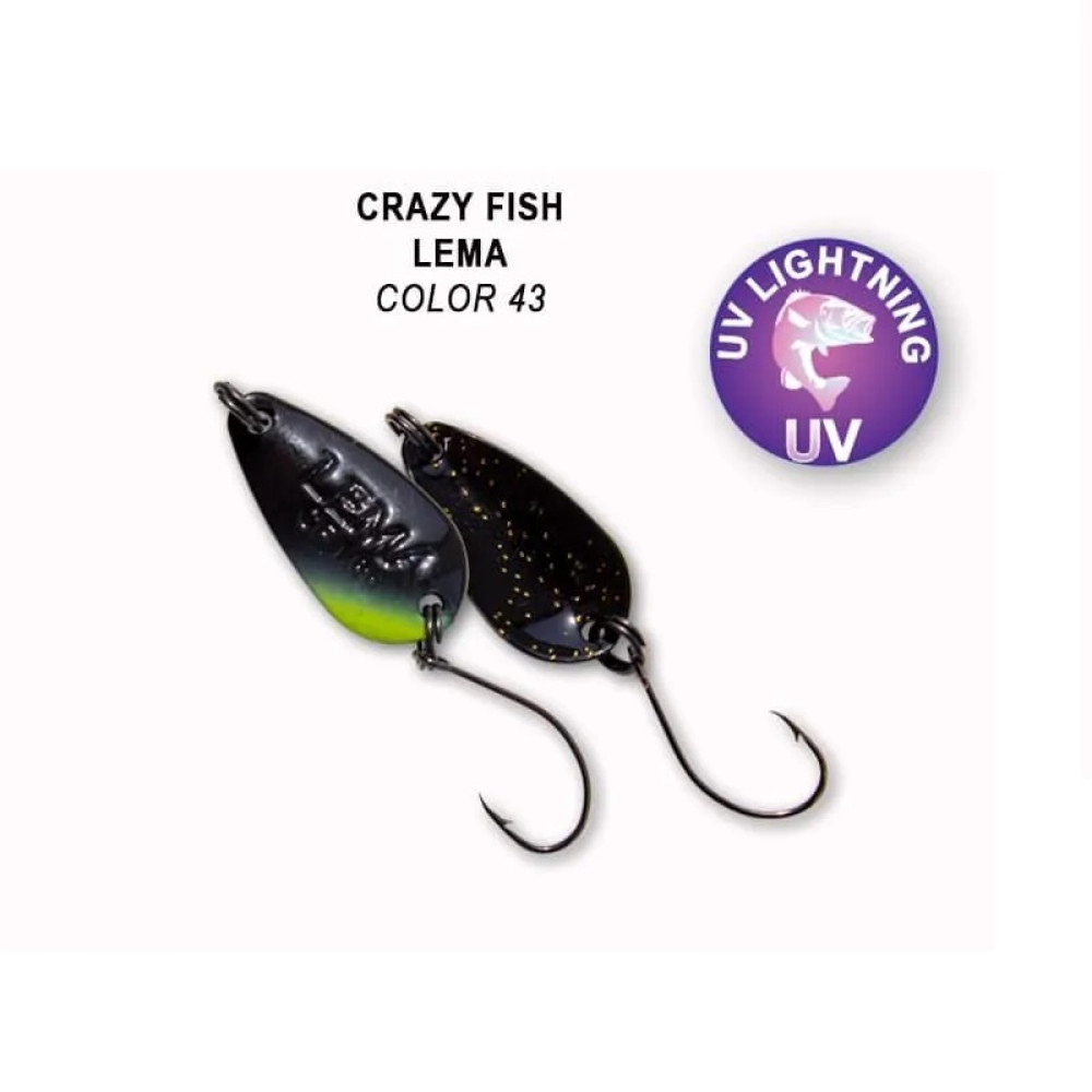 Блешня коливаюча Crazy Fish LEMA 1.6гр-43