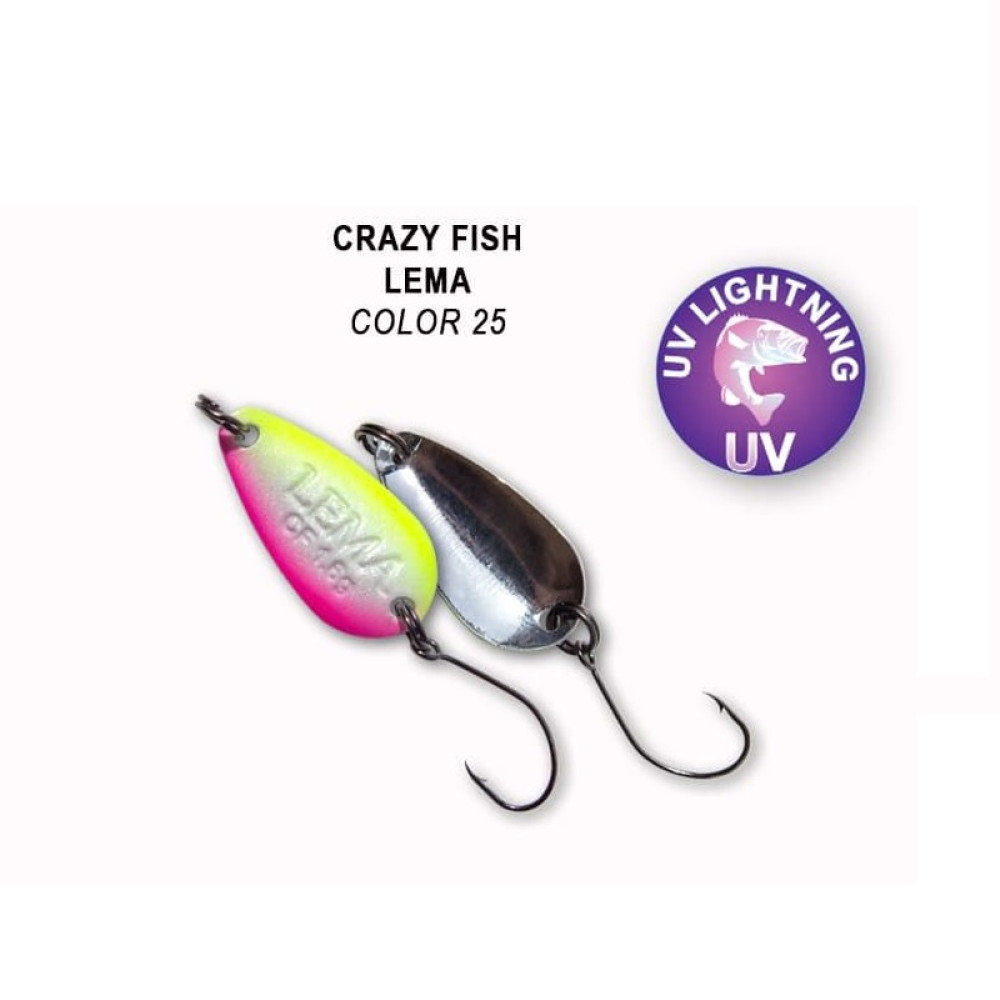 Блешня коливаюча Crazy Fish LEMA 1.6гр-25