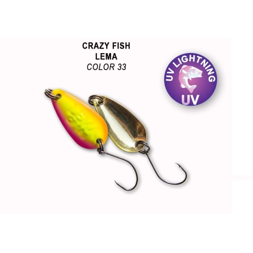 Блешня коливаюча Crazy Fish LEMA 1.6гр-33
