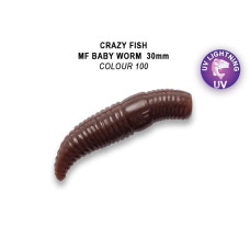 Силіконова приманка Crazy Fish MF Baby worm 1.2" 65-30-100-9-EF солодкий сир
