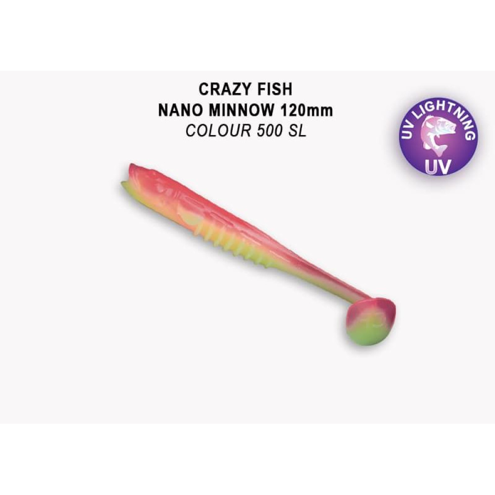 Силіконова приманка Crazy Fish Nano minnow 5" 55-120-500SL-7-F креветка+кальмар