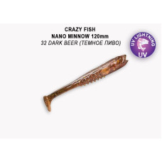 Силіконова приманка Crazy Fish Nano minnow 5" 55-120-32-7 креветка+кальмар
