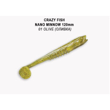 Силіконова приманка Crazy Fish Nano minnow 5" 55-120-1-7-F креветка+кальмар