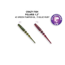 Силіконова приманка Crazy Fish Polaris 1.2" 61-30-42/73-1 анис