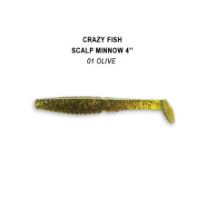 Силіконова приманка Crazy Fish Scalp minnow 4" 18-100-1-6 кальмар