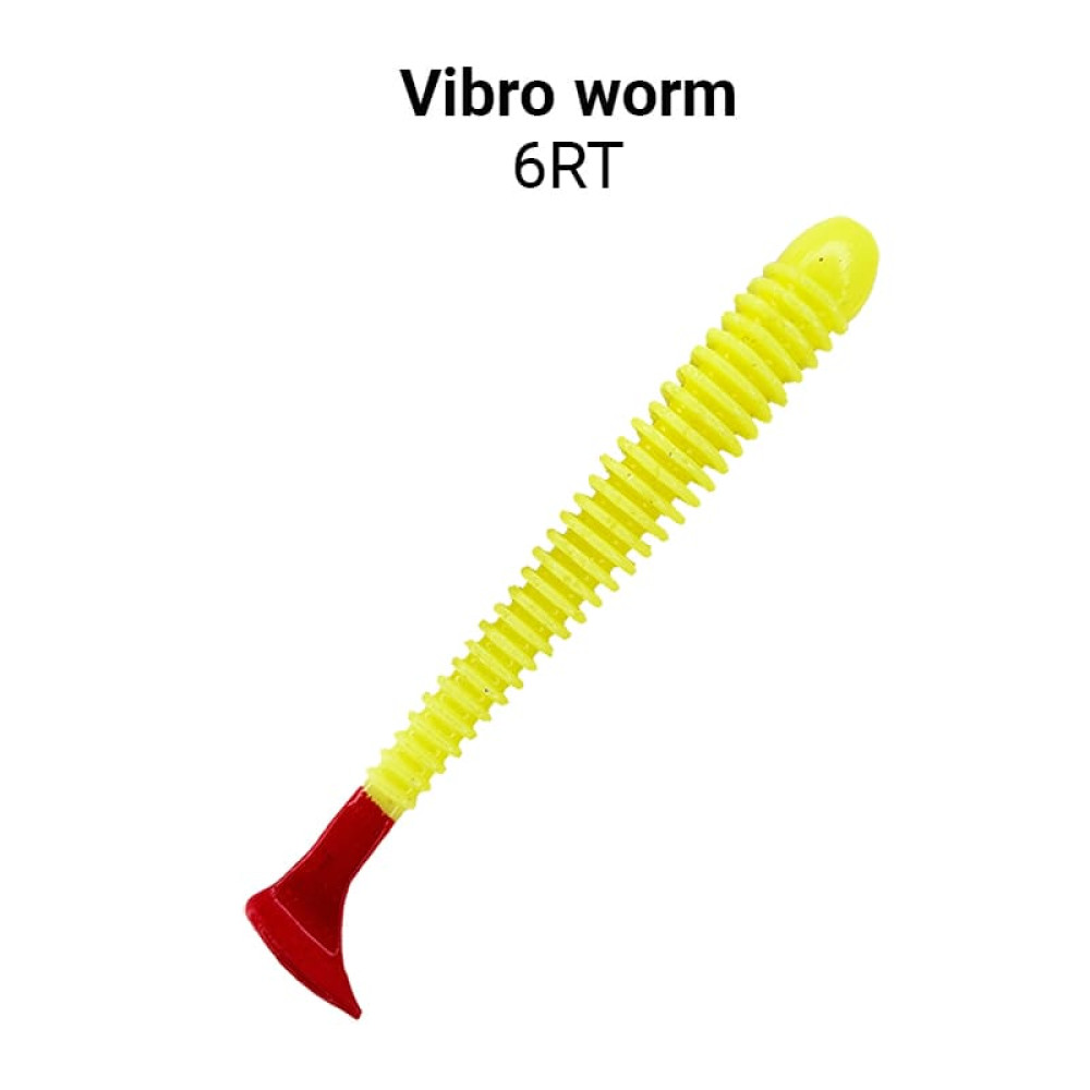 Силіконова приманка Crazy Fish Vibro worm 3.4" 12-85-6RT-6