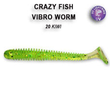 Силіконова приманка Crazy Fish Vibro worm 2.5'' 81-65-20-6 кальмар 
