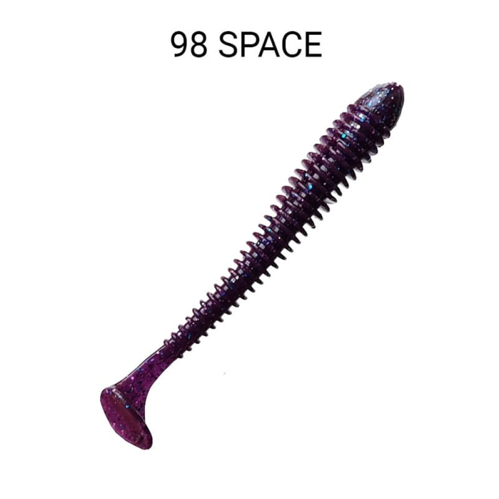 Силіконова приманка Crazy Fish Vibro worm 3.4" 12-85-98-6 кальмар