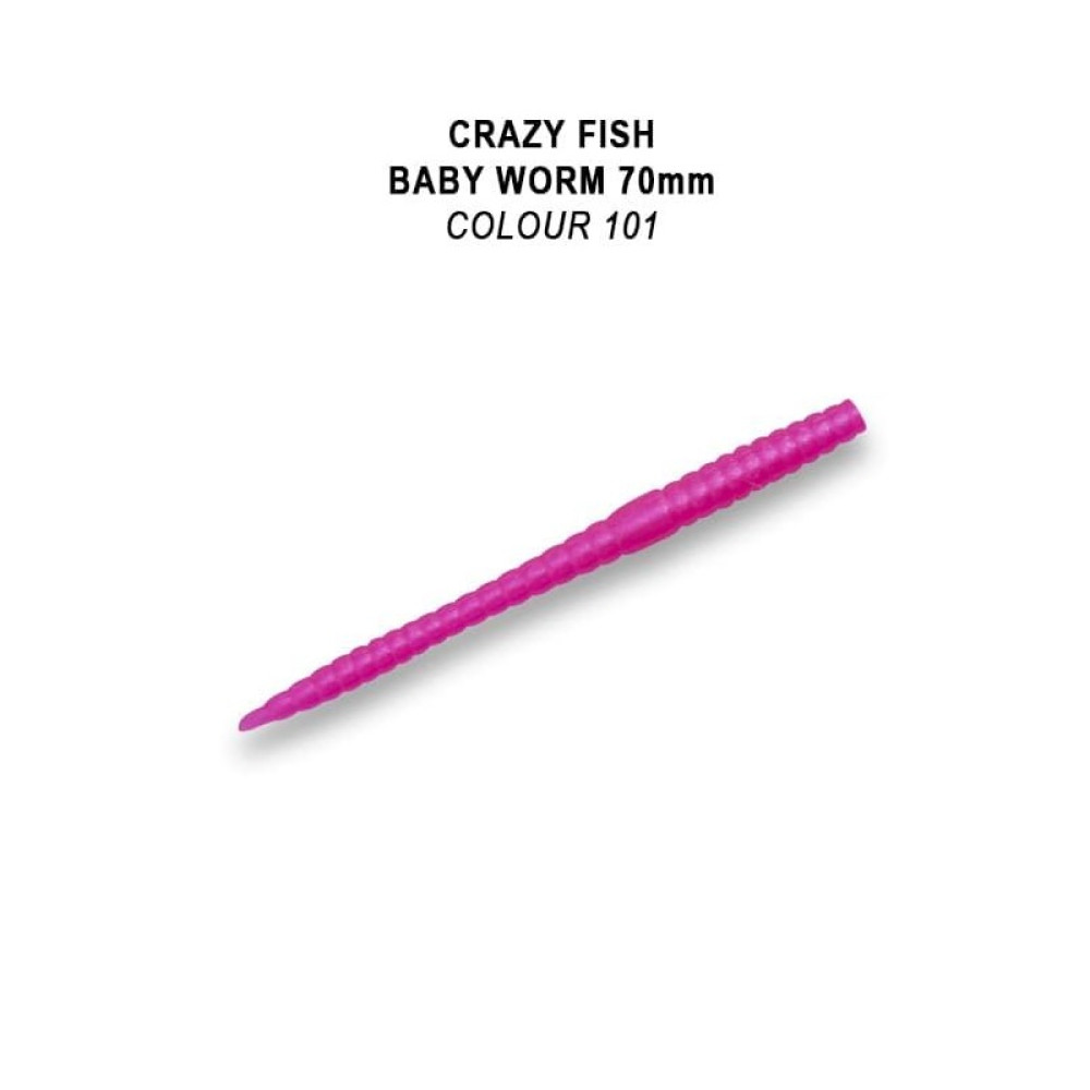 Силіконова приманка плаваюча Crazy Fish MF Classic worm 2.8