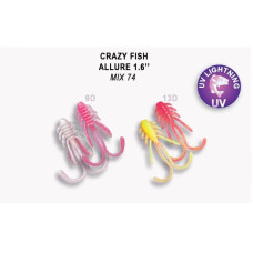 Силіконова приманка Crazy Fish Allure 1.6" 23-40-M74-6 кальмар