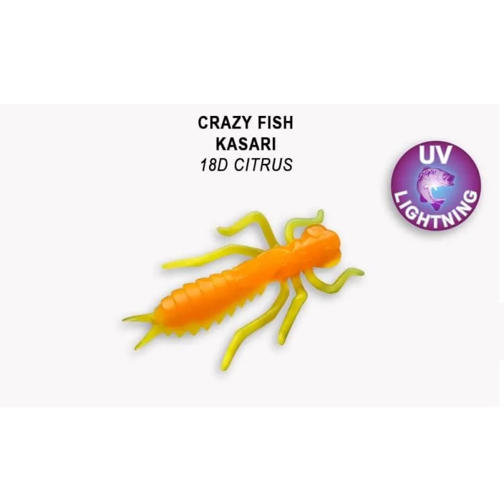 Силіконова приманка Crazy Fish Kasari 1" 52-27-18d-7 креветка+кальмар