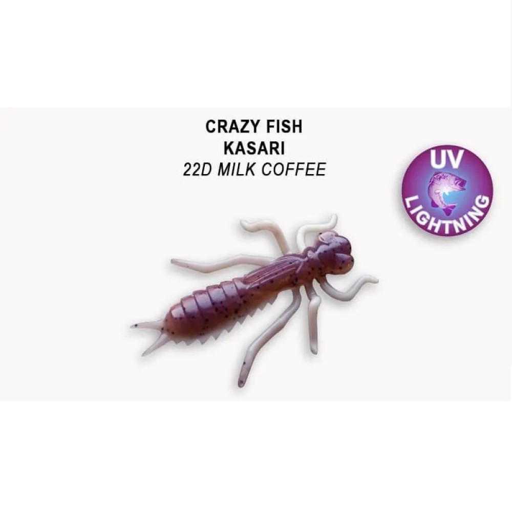 Силіконова приманка Crazy Fish Kasari 1" 52-27-22d-7 креветка+кальмар