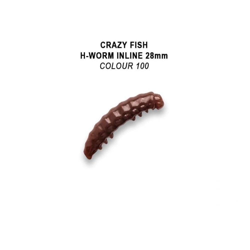 Силіконова приманка Crazy Fish MF H-Worm 1.65" 64-42-100-9-EF солодкий сир