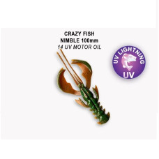 Силіконова приманка Crazy Fish Nimble 4" 43-100-14-6-V кальмар