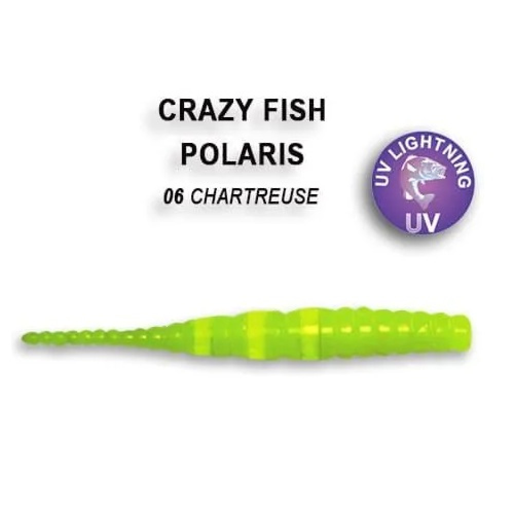 Силіконова приманка Crazy Fish Polaris 1.8" 5-45-6-1 анис