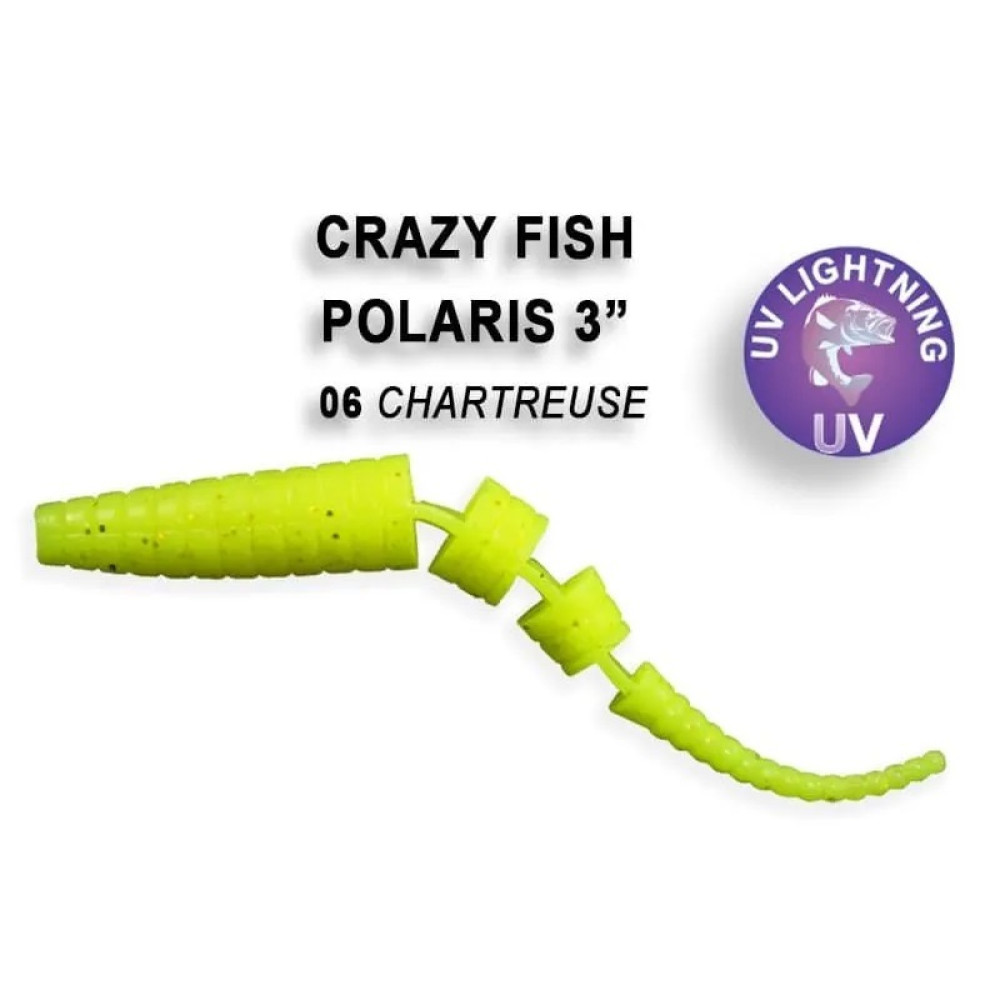 Силіконова приманка плаваюча Crazy Fish Polaris 3" 24-68-6-6-F кальмар