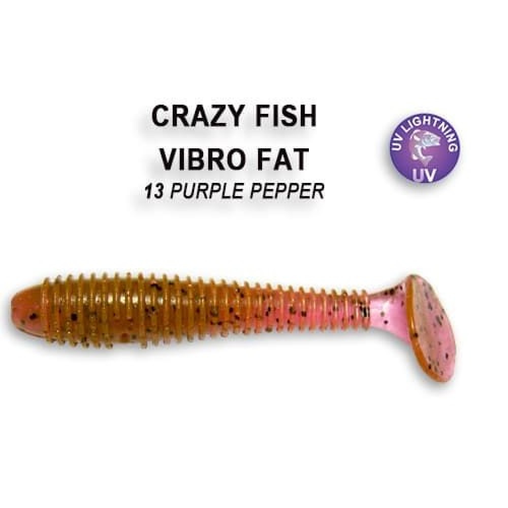 Силіконова приманка Crazy Fish Vibro fat 2.7" 1-71-13-6 кальмар